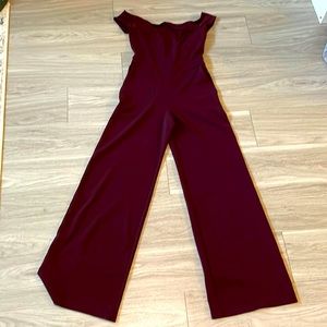 Maroon Express Jumpsuit - XS